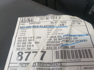 Volkswagen Jetta (2010–2017) Esiukse polster 5C7867012K - 5