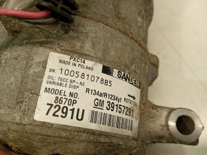 Opel Astra K (2015–2021) A/C compressor 39157291 - 2