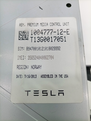 Tesla Model S S (2012–2026) Bildschirm 100477712E - 2