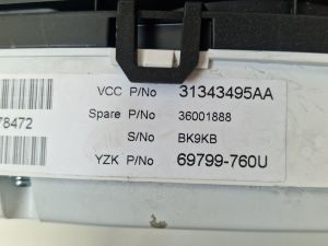 VOLVO XC60 (2008–2017) Näidikuplokk 31343495AA - 3