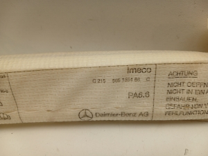Mercedes Benz CL-Class 215 (1999–2006) Katuse turvapadi A2158600105 - 2
