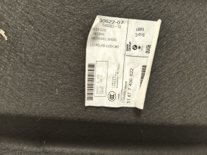 BMW 3 SERIES G20 (2018–2026) Trunk lid trim panel 7430622 - 5