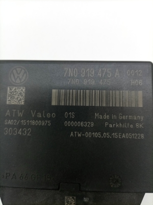 Volkswagen Sharan (2010–2026) Parking system control unit 7N0919475A - 2