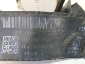 Volkswagen Golf Plus Mk5 (2004–2008) Sicherheitsgurt hinten 5M0857805 - 4