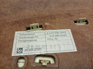 Mercedes Benz CL-Class 215 (1999–2006) Hutablage A2156940042 - 3
