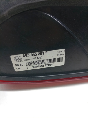 Volkswagen E-Golf (2017–2026) Tail light on trunk lid 5G0945308F - 4