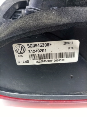 Volkswagen E-Golf (2017–2026) Tail light on trunk lid 5G0945308F - 3