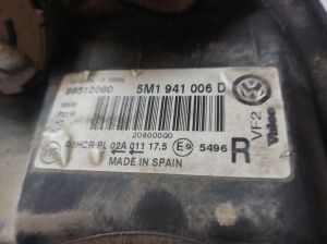 Volkswagen Golf Plus Mk5 (2004–2008) Scheinwerfer vorne 5M1941006D - 2
