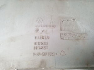 Volkswagen ID.4 I (2020–2026) Front bumper lower grille 11A853677 - 5