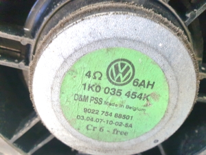 Volkswagen Golf Plus Mk5 (2004–2008) Esiukse kõlar 1K0035454K - 2