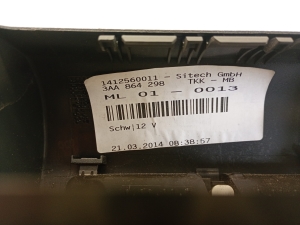 Volkswagen Passat B7 (2010–2014) Sonstiges Teil der Mittelkonsole 3AA864298 - 2