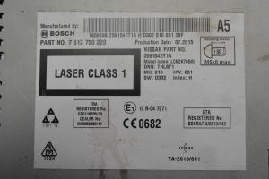 NISSAN Qashqai (2013–2021) Audio, Video, Navigation 259154ET1A - 3