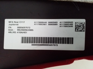 Mercedes Benz CLA-Class W117 (2013–2019) Heckstoßstange A1178800440 - 2