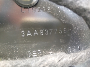 Volkswagen Passat B7 (2010–2014) Priekšējo durvju logu pacēlājs un tā daļas 3AA837756 - 4
