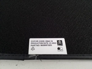 Citroen C4 C41 (2020–2026) Floor mats 98355572ZD - 2