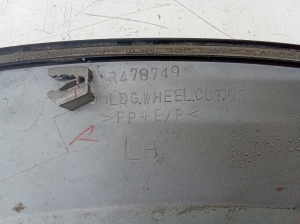Mitsubishi Pajero III (1999–2006) Abdeckung Kotflügel hinten MR478749 - 2