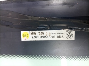Volkswagen Sharan (2010–2026) Rear quarter glass 7N0845298AD - 6