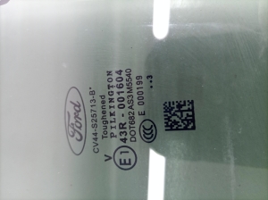 Ford Kuga (2012–2019) Aizmugurējo sānu durvju stikls CV44S25713B - 3