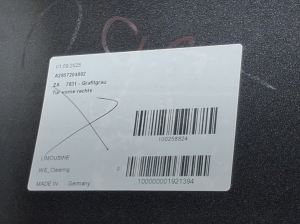 Mercedes Benz EQE V295 (2022–2026) Esiuks A2957204802 - 2