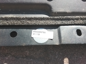 Opel Combo E (2018–2026) Partition between cabin and cargo compartment 9822486580 - 4