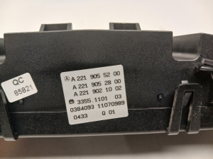 Mercedes Benz S-Class 221 (2005–2013) Heater control panel A2219055200 - 2