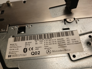 Mercedes Benz S-Class 221 (2005–2013) Audio, Video, Navigation A2219006403 - 4