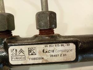 Mazda 3 (2003–2009) Augstspiediena degvielas maģistrāle un tās detaļas 968529758002 - 3