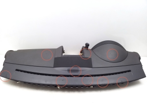 Volkswagen Touareg I (2002–2010) Dashboard and its parts 7L6857003AP - 4