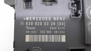 Mercedes Benz Vito W639 (2003–2014) Front door control unit A6398200326 - 2