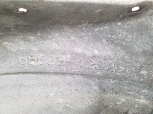 TOYOTA RAV 4 A5 (2019–2026) Aizmugurējais apakšspārns 6563842020 - 3