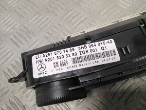 Mercedes Benz ML-Class 164 (2005–2011) Heater control panel A2518707489 - 5