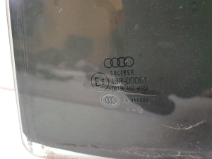 AUDI A4 B8 (2007–2016) Rear side door glass 00084 - 2