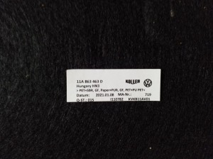 Volkswagen ID.4 I (2020–2026) Kofferraumteppich 11A863463D - 3