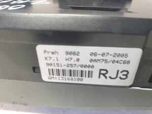 Opel Zafira B (2005–2014) Heater control panel 90151257 - 5
