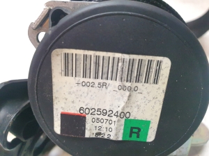 Opel Zafira B (2005–2014) Sicherheitsgurt hinten 602592400 - 2