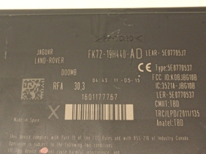 Jaguar XE (2015–2026) Control unit fk7219h440ad - 2