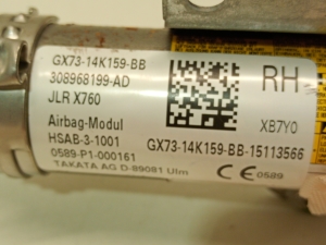 Jaguar XE (2015–2026) Katuse turvapadi gx7314k159bb - 2