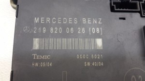 Mercedes Benz CLS-Class 219 (2004–2010) Priekšējo durvju vadības bloks A2198200626 - 3