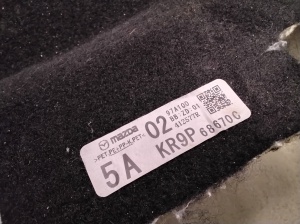 Mazda cx-60 I (2022–2026) Innenraumteppich KR9P68670S - 2