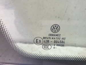 Volkswagen Golf VI (2008–2013) Seitenscheibe hinten (Karosserie) 1K9845297 - 2