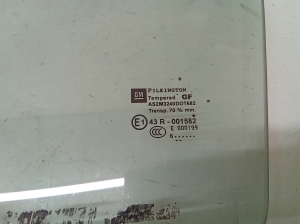 Opel Astra H (2004–2010) Fenster Scheibe Tür vorne 43R001582 - 2