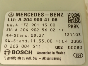 Mercedes Benz C-Class 204 (2007–2014) Juhtplokk a2049004106 - 2