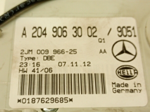 Mercedes Benz C-Class 204 (2007–2014) Front interior lighting panel a2049063002 - 5