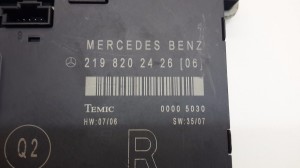 Mercedes Benz CLS-Class 219 (2004–2010) Front door control unit A2198202426 - 3