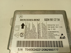 Mercedes Benz C-Class 204 (2007–2014) Turvapadja moodul A2049012704 - 3