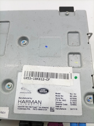 Jaguar XE (2015–2026) Radio (head unit) GX5318K812CF - 4