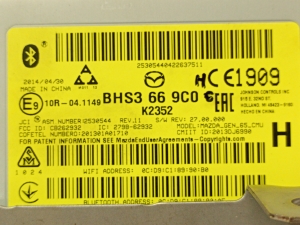 Mazda 3 (2013–2018) Magnetola bhs3669c0 - 2