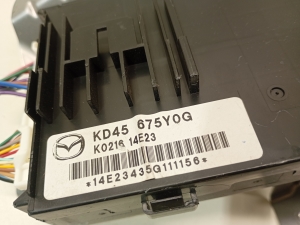 Mazda 3 (2013–2018) Comfort control module kd45675y0g - 2
