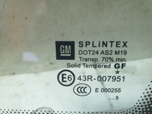 Opel Zafira B (2005–2014) Front body quarter glass 13123920 - 2