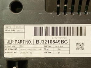Land Rover Evoque (2011–2018) Kombiinstrument BJ3210849BG - 2
